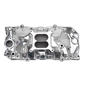 Edelbrock Polished B/B Chevy O-Port RPM Air-Gap Manifold - 0