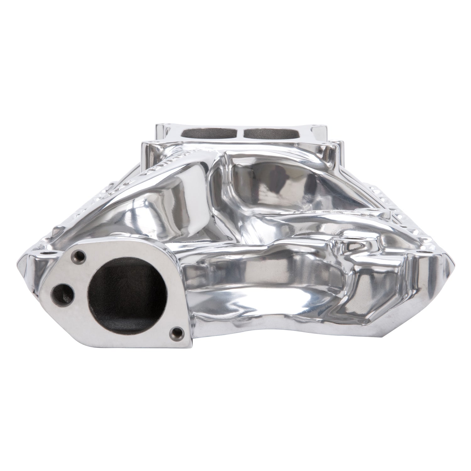 Edelbrock Perf RPM 351-W Polished Mani - 0