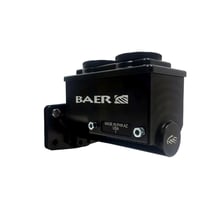 Baer ReMaster Baer Brakes Remaster Master Cylinder: A small, compact, 1-piece body machined out of 6061 T6 billet aluminum, 1.000 in. Bore, Right Side Ports, Black Anodized, with a early Mopar 4-bolt mounting flange.