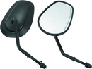 Bikers Choice Black Tapered Short Stem Mirrors Pr-1