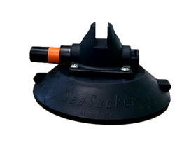 SeaSucker 6in. SeaSucker w/Flat-Top Stainless Steel D-Ring - Black - 0