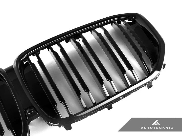AutoTecknic G05 X5 LCI Dual-Slat Front Grille - Gloss Black - 0