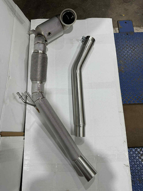 2022+ MK8 Golf R / 8Y S3 2.0T Catless downpipe V2 CAST