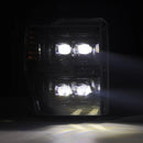 AlphaRex 08-10 Ford F250-550 NOVA-Series LED Projector Headlights Alpha-Blk w/Activ Light/Seq Signal-2