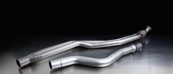 Remus 2012 BMW 3 Series F30/F31 3.0L (N55B30) Axle Back Exhaust w/Frt Section/Blk Chrm Tail Pipe Set