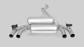Remus 2016 BMW M2 F87 Coupe 3.0L Cat Back Exhaust w/Straight Black Chrome/Carbon Tail Pipe Set