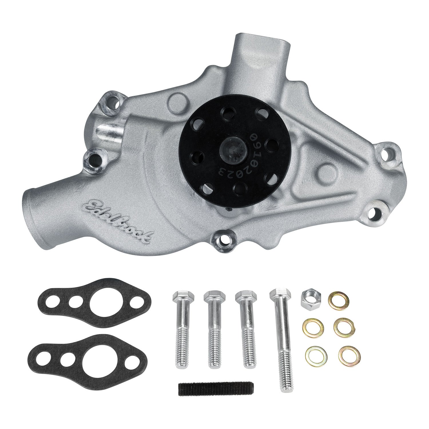 EDELBROCK Water Pump for Small-Block Chevy in Satin Finish (Short) 1955-68