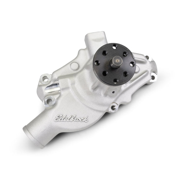 EDELBROCK Water Pump for Small-Block Chevy in Satin Finish (Short) 1955-68