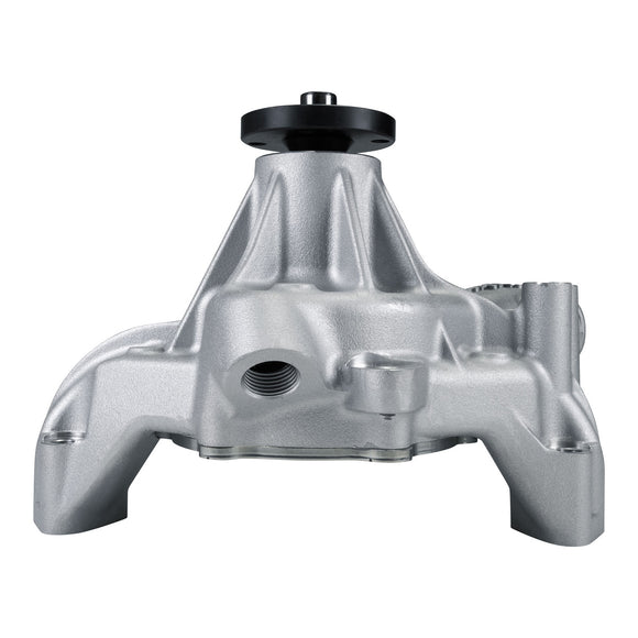 Edelbrock Water Pump for Small-Block Chevy in Satin Finish (Long)