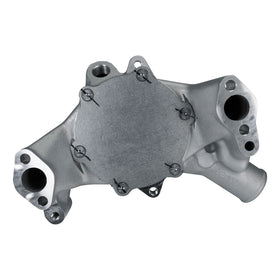 Edelbrock Water Pump for Small-Block Chevy in Satin Finish (Long) - 0
