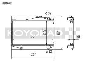 Koyo 84-87 Toyota Corolla GT-S 1.6L 4AGE AE86 Radiator - 0