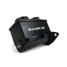 Baer ReMaster Baer Brakes Remaster Master Cylinder: A small, compact, 1-piece body machined out of 6061 T6 billet aluminum, 1.000 in. Bore, Left Side Ports, Black Anodized, with a 2-bolt mounting flange fitting many Ford and GM applications.