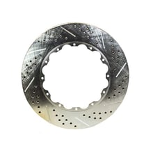 Baer Service Parts 13.850" x 1.250", 12 x 7.50"BC, Stepped Flange, 2-Piece, Left, Slot Drilled & Zinc Plated Finish