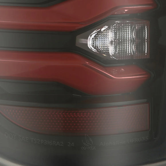 09-14 Ford F150 LUXX-Series LED Tail Lights Black-Red