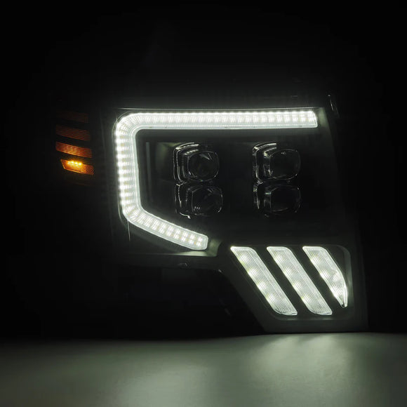 AlphaRex 09-14 Ford F150 NOVA-Series LED Prj. Headlights Black w/Activ Light & SeqSig /SB DBL