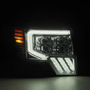 AlphaRex 09-14 Ford F150 NOVA-Series LED Prj. Headlights Alpha Blk w/Activ Light & SeqSig /SB DBL-3