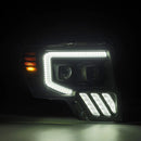 AlphaRex 09-14 Ford F-150 PRO-Series Projector Headlights Plank Style Black w/Activ Light/Seq Signal-2