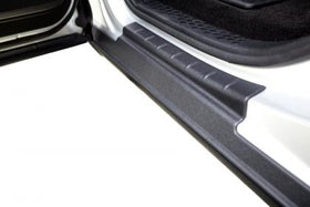 Husky Liners 09-14 Ford F-150 CC Trail Armor Rocker Panel & Sill Plate Cover (4pc) - Tex. Blk