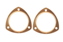 Mr. Gasket Copper Seal Collector Gaskets -Pair 3-1/2 Inch Diameter 3-Bolt Round Header Collectors-1