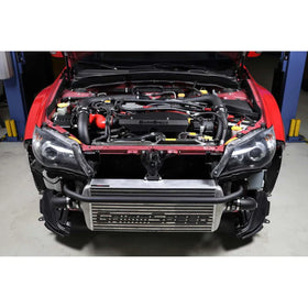 Grimmspeed Front Mount Intercooler Kit Inc. Black Piping For Subaru 08-14 STI - 0