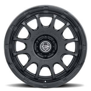 ICON Alloys Rancho 20x9 / 6x5.5 / 16mm / 5.625in BS DBL Black Wheel