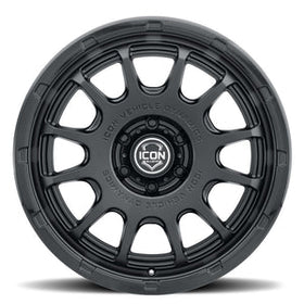 ICON Alloys Rancho 20x9 / 6x5.5 / 16mm / 5.625in BS DBL Black Wheel