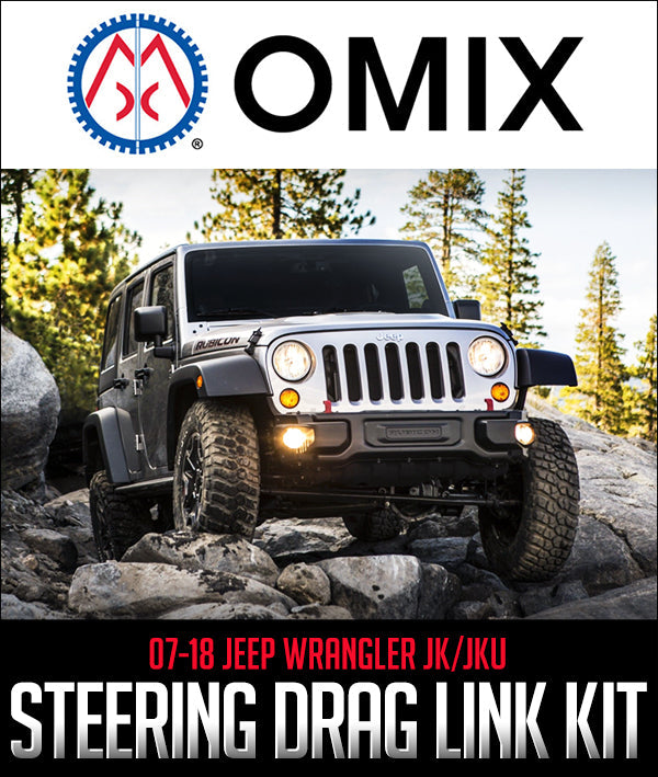 OMIX STEERING DRAG LINK KIT: 2007–2018 JEEP WRANGLER JK/JKU
