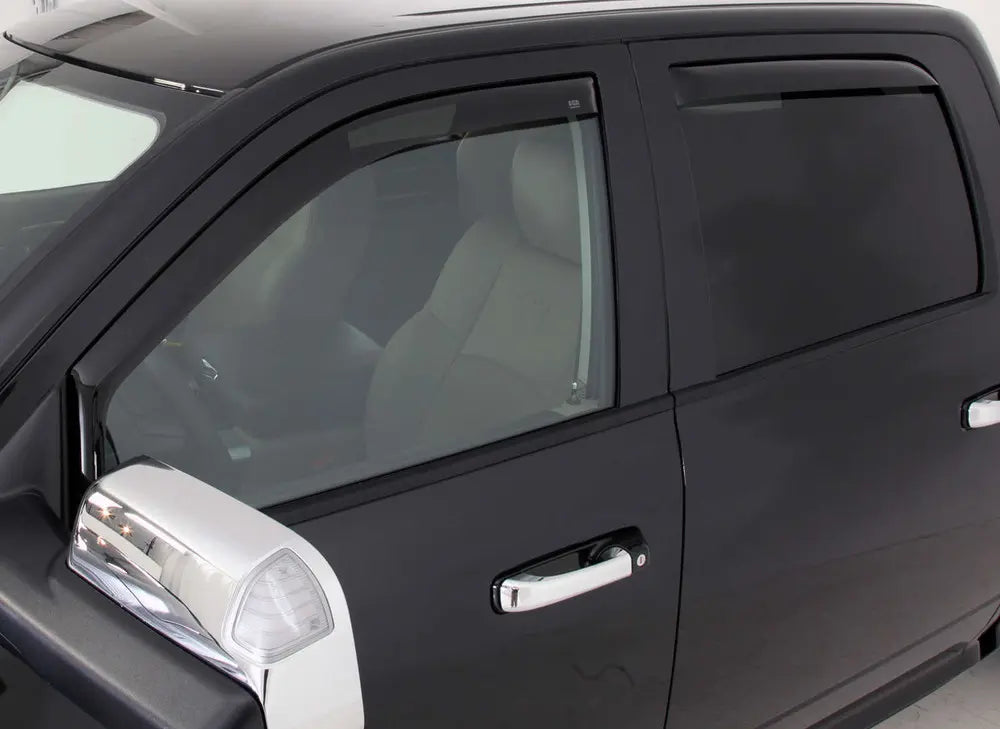 EGR 09+ Dodge Ram Pickup Quad Cab In-Channel Window Visors - Set of 4 (572651) - 0