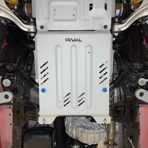 RIVAL Aluminum Transmission Skid Plate 2024-2025 Ford Ranger* including Raptor | 2021-2025 Ford Bronco 4Door