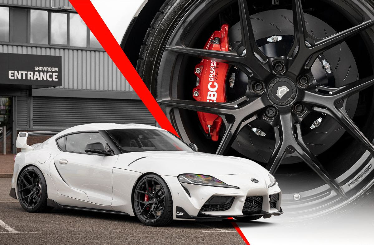 EBC Racing 2019+ Toyota GR Supra Apollo-6 Calipers 380mm Rotors Front Big Brake Kit