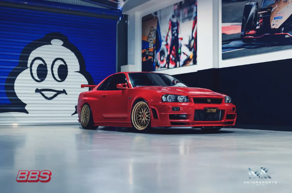 BBS LM F1 Championship Gold R32, R33, and R34 Nissan Skyline GT-R