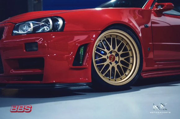 BBS LM F1 Championship Gold R32, R33, and R34 Nissan Skyline GT-R