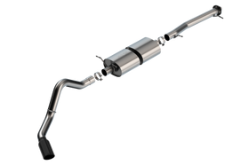Borla 20-22 Chevrolet/GMC Silverado/Sierra 6.6L T-304 SS Cat-Back S-Type Exhaust - Black Chrome