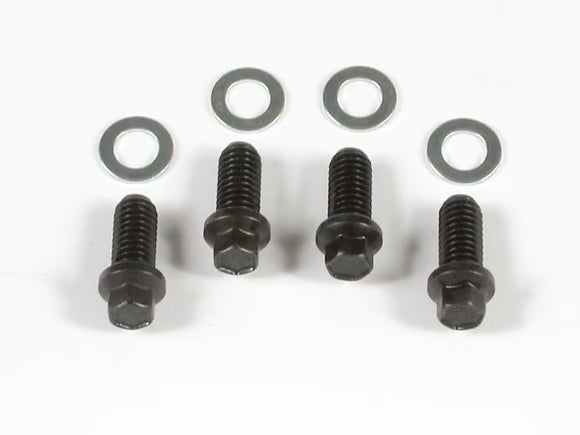 Mr. Gasket Header Bolts - 3/8-16 x 3/4 Inch Mini Hex Head - Black Oxide