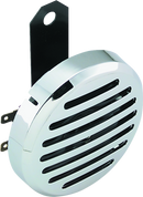 Bikers Choice Chrome Slotted Custom Electric Horn 12 Volt Universal-1
