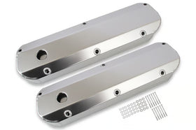 Mr. Gasket Fabricated Aluminum Valve Covers - Silver 1962-1985 Ford 221-351W Small Block