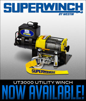 Superwinch 3000 LBS 12 VDC 3/16in x 40ft Steel Rope UT3000 Winch