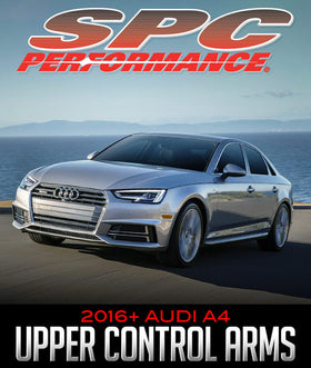 SPC PERFORMANCE ADJUSTABLE FRONT UPPER CONTROL ARMS: 2016+ AUDI A4 - 0