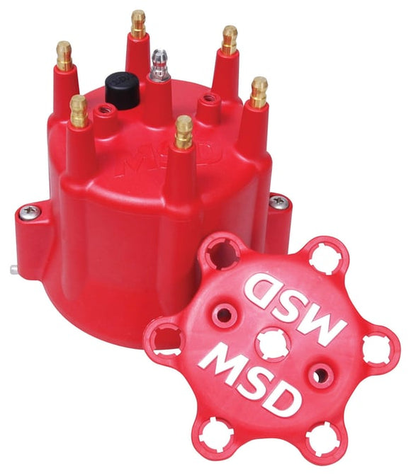 MSD Dist Cap. Chevy 6 Cyl. Clip Down