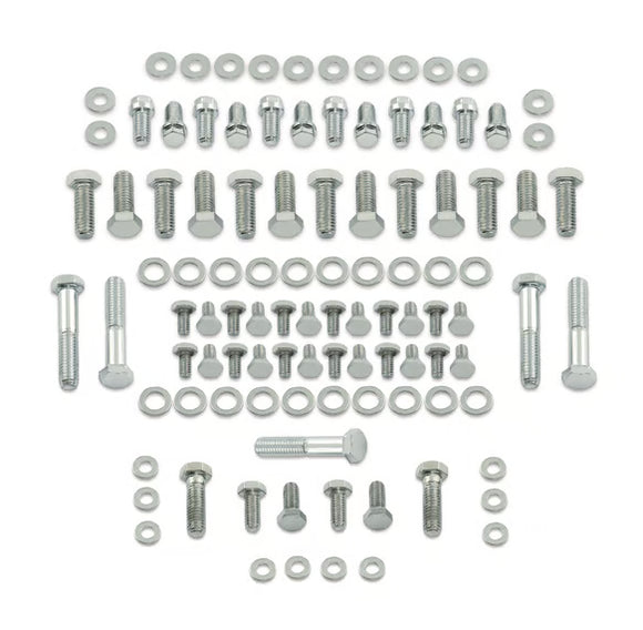 Mr. Gasket Deluxe Engine Bolt Kit - Chrome 1969-2002 Chevrolet 262-400 Gen I Small Block