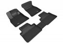 3D MAXpider 19-21 Audi E-Tron Kagu 1st + 2nd Row Floormats - Black-1
