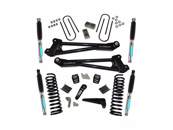Superlift 13-18 Dodge Ram 3500 4WD 4in Lift Kit Replacement Radius Arms w/ Bilstein Shocks