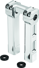 Kuryakyn 8inch Billet Handlebar Risers Chrome-1