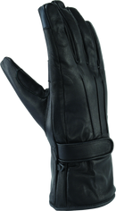 Kuryakyn Leather By River Road Taos Cold Weather Gloves Black Womens - Medium-1