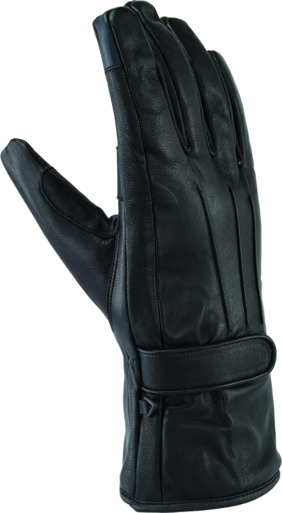 Kuryakyn Leather By River Road Taos Cold Weather Gloves Black Womens - Medium