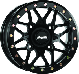DragonFire Racing Typhon Wheel 15X7 4/156 5+2 +10 Machined Black