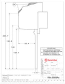 Brembo 05-09 F430 Excl CC Brakes Fr GT BBK 6Pis Cast 380x32 2pc Rotor Drilled-Yellow-3