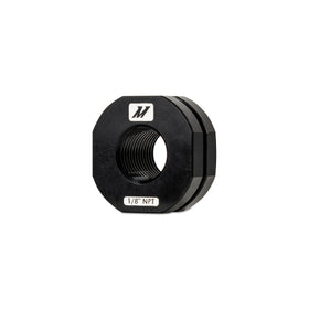 Mishimoto 1/8in NPT CNC-Machined Nozzle Mount Adapter - Black - 0