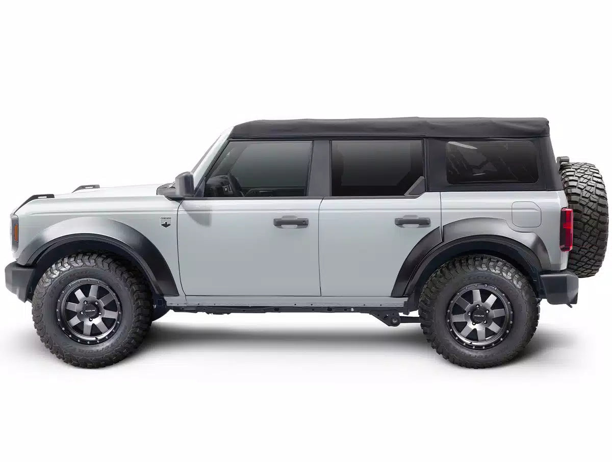 Bushwacker 2021+ Ford Bronco 4-Door Extend-A-Flares 4pc - Black