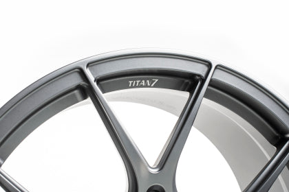Titan 7 T-CS5 19x9.5 5x114.3 +35 Offset / 64.15 CB Iridium Silver Wheel